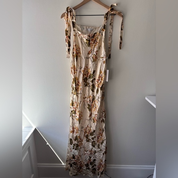 Reformation Aden‎ Silk Dress Midi Sz S NWT - Picture 4 of 9